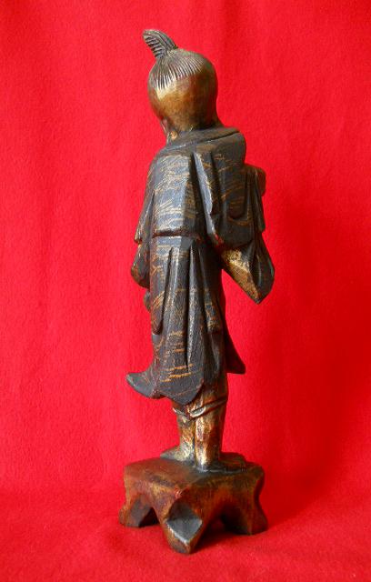 Фото 8. Китайская старинная деревянная статуэтка