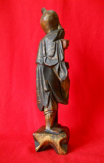 Фото 9. Китайская старинная деревянная статуэтка