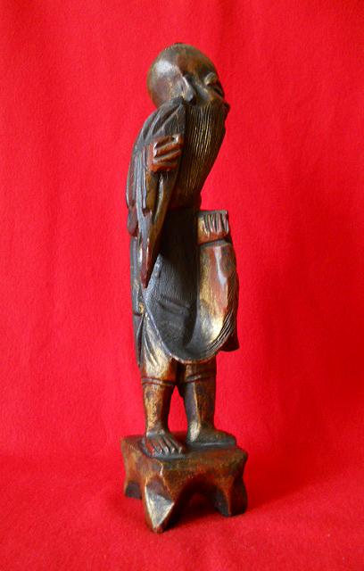 Фото 10. Китайская старинная деревянная статуэтка