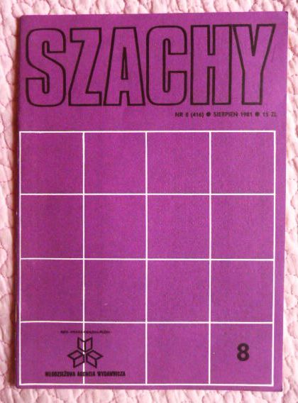 Фото 5. Шахматы. Журнал SZACHY. 8. 1981 г. Польша