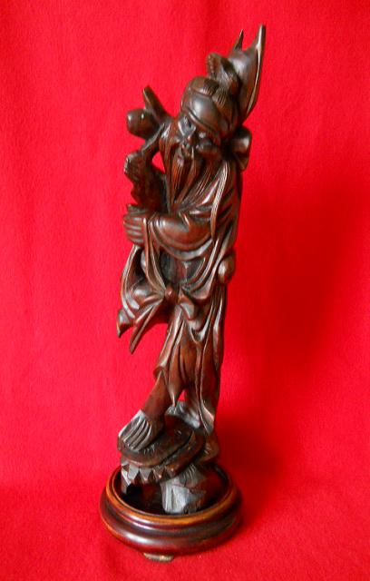 Фото 9. Старинная китайская деревянная статуэтка