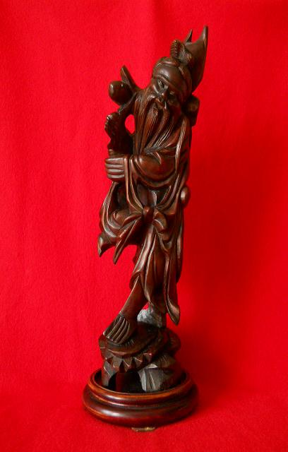 Фото 10. Старинная китайская деревянная статуэтка