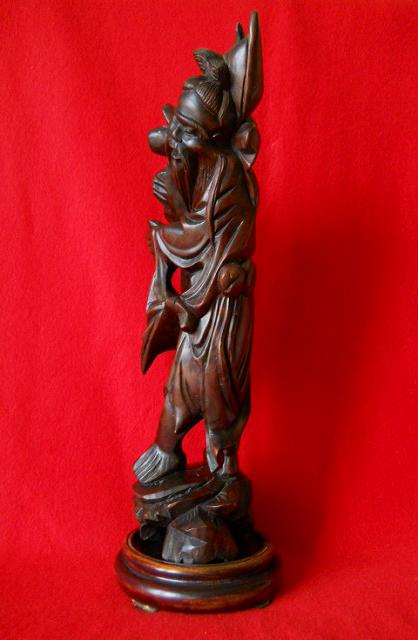 Фото 12. Старинная китайская деревянная статуэтка
