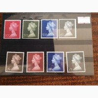 1969 и 1970 гг по 4 марки королевы Великобритании Елизаветы II