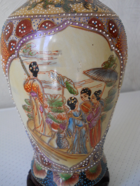 Фото 11. Винтажная интерьерная Китайская ваза в стиле “Satsuma”
