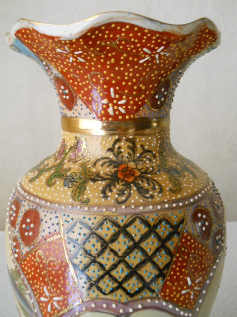 Фото 13. Винтажная интерьерная Китайская ваза в стиле “Satsuma”