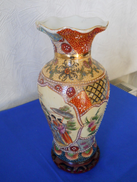 Фото 3. Винтажная интерьерная Китайская ваза в стиле “Satsuma”