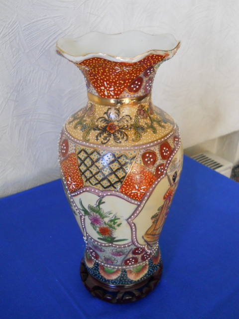 Фото 4. Винтажная интерьерная Китайская ваза в стиле “Satsuma”