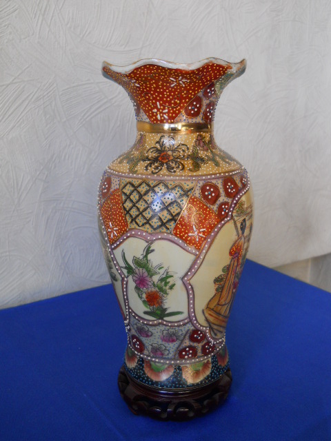 Фото 5. Винтажная интерьерная Китайская ваза в стиле “Satsuma”