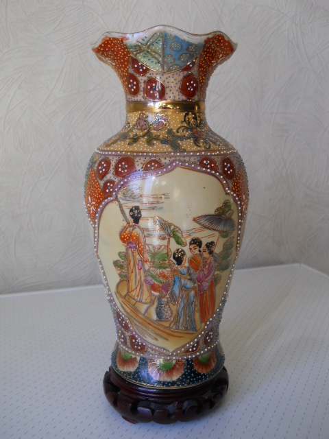 Фото 6. Винтажная интерьерная Китайская ваза в стиле “Satsuma”
