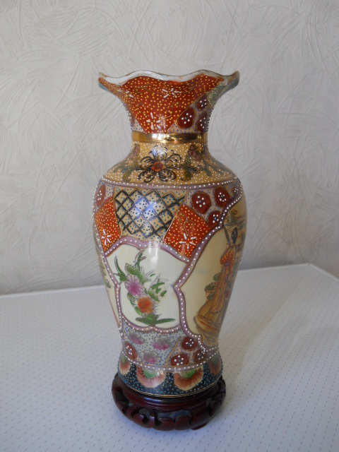 Фото 7. Винтажная интерьерная Китайская ваза в стиле “Satsuma”