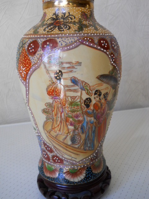 Фото 8. Винтажная интерьерная Китайская ваза в стиле “Satsuma”