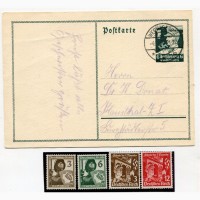 Комплект поштівка+марки ІІІ Райх 1934 р