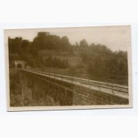Поштівка-фото Віадук з тунелем під Ужоком, 1930 р