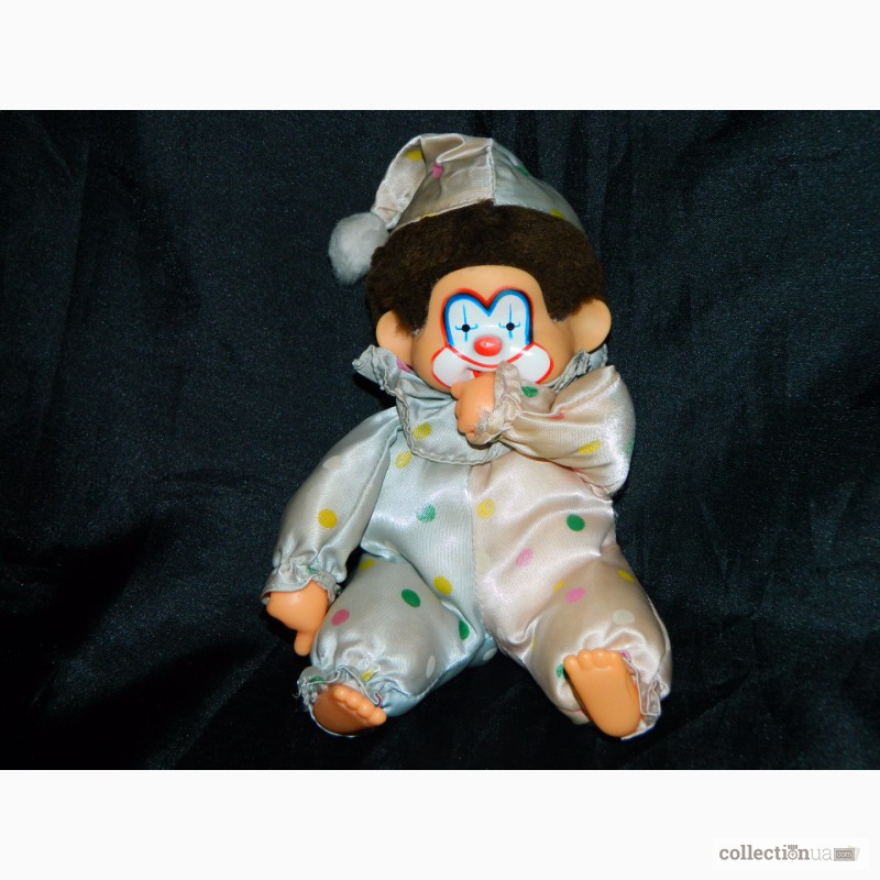 Фото 6. Винтажная Кукла Обезьянка Monchhichi Corky Clown Мончичи Клоун 80х г