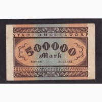 500 000 марок 1923г. Дюссельдорф. 124823. Германия