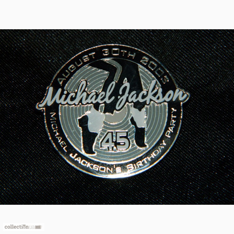 Очень Редкий Значок Michael Jacksons 45th Birthday Party